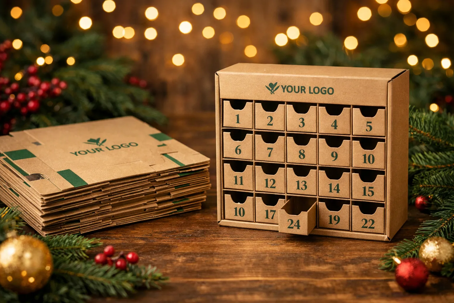 Empty calendar boxes